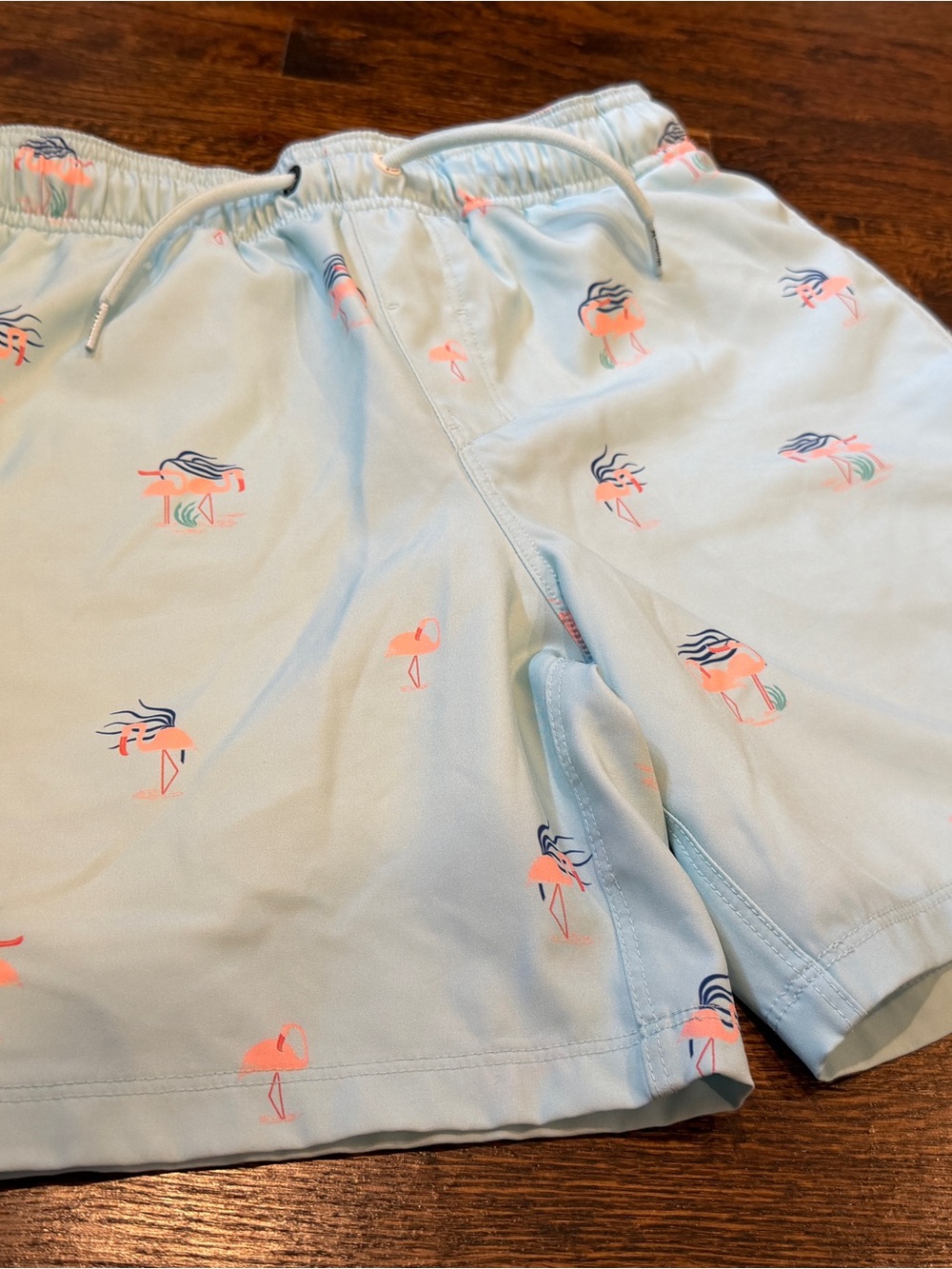 Hurley Boys Light Blue Flamingo Print Swim Shorts size medium